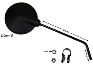 Rearview Mirror with Joint for Left or Right side black for Beta REV 3 125 (94-99)