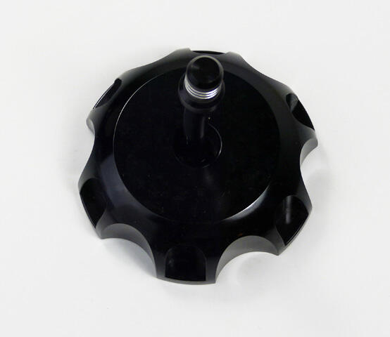 Tankdeckel für Yamaha DT 50 R / ER / MX Aluminium schwarz mit Entlüftungsventil