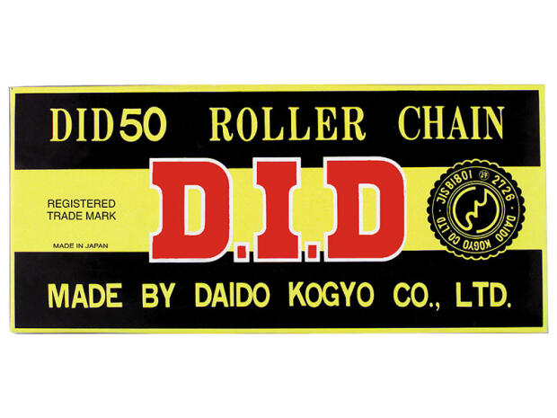 Kette DID 520 x100 Glieder verstärkt mit Clip Kettenschloss 5/8 x 1/ 4