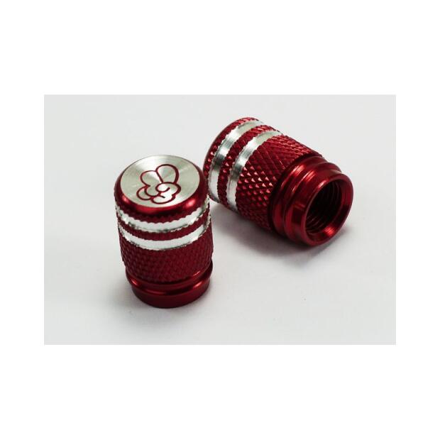 Valve Caps Anodized Red