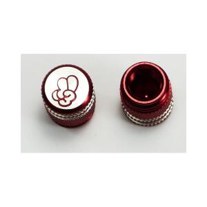 Valve Caps Anodized Red