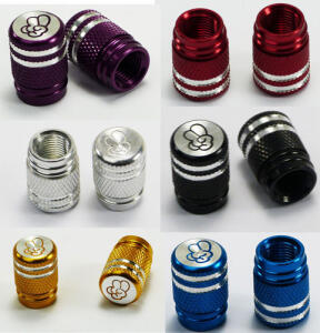 Aluminum anodized valve caps 4 pcs Tires Wheels Tuning...