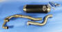 Exhaust Honda XR 600 R with e-mark black edition