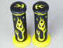 Flammen Griffgummi Motorrad Enduro Moto-Cross Gelb