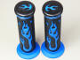 Handgrip Flame Design Motorcycle Moto Cross Blue