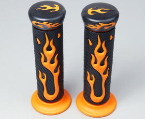 Flammen Griffgummi Motorrad Enduro Moto-Cross Orange
