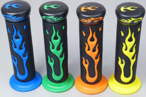 Flammen Griffgummi Motorrad Enduro Moto-Cross Orange