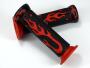 Flammen Griffgummi Motorrad Enduro Moto-Cross Rot