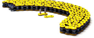 Spezialverstärkte X-Ring Kette gelb für Can Am DS 450