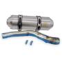 Exhaust SYM 600 Quad Raider slip on with e-mark in stainless steel