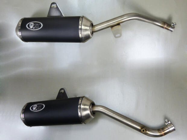 Auspuff für Honda NX650 Dominator 88-96 Doppelte Endtöpfe