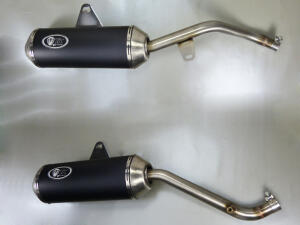 Auspuff für Honda NX650 Dominator RD08 Bj.88-96 mit...