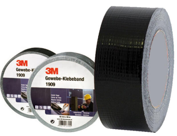 Panzer Klebeband Duck Tape Gewebe Klebeband schwarz