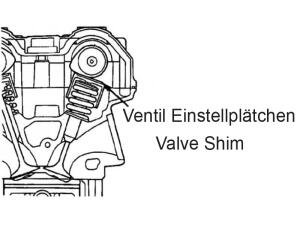 Ventil Shim Einstellplättchen Set SMC Barossa 500 / 520 RAM Canyon