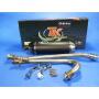 Exhaust with front pipe CF Moto 500 with e-mark carbon