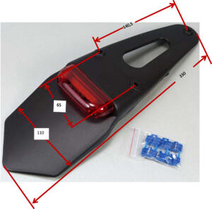 Aprilia SX 50 2006-2010, Kotflügel hinten mit Rücklicht LED