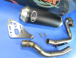 Auspuff mit Tuning Krümmer Triton 250/300/400/400 EFI Black Edition