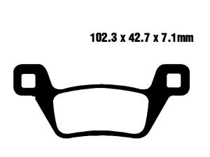 Bremsbeläge Kymco MXU 500i EFI IRS hinten