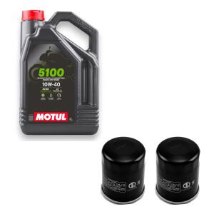 Motul Mototöl 10W40 4Liter Öl 2x Ölfilter...