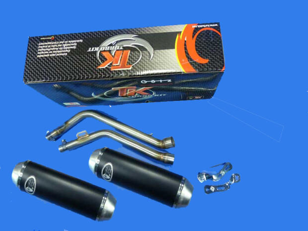 Exhaust Honda FMX 650 with e-mark black edition slip on