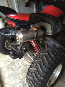 Auspuff Honda TRX 700 XX mit ABE Edelstahl Endtopf Auspuffanlage