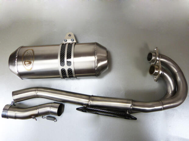 Auspuff SMC 500 520 RAM 503 Canyon mit ABE Edelstahl Auspuffanlage