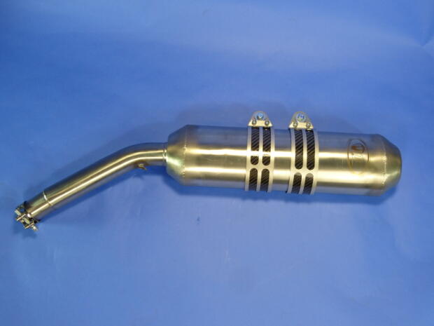 Auspuff für Honda Africa Twin XRV 650 mit ABE Edelstahl Endtopf Auspuffanlage