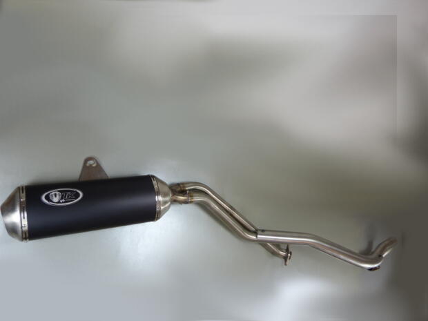 Auspuff für Kawasaki KFX 700 mit ABE Black Edition Auspuffanlage