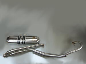 Auspuff für Kawasaki KFX 700 mit ABE Edelstahl Auspuffanlage