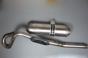 Auspuff mit Krümmer Edelstahl Dinli DMX 270 - 350 Masai A300 DL 801-802 Rookie 300