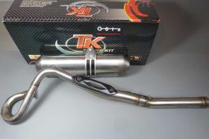 Auspuff mit Krümmer Edelstahl Dinli DMX 270 - 350 Masai A300 DL 801-802 Rookie 300