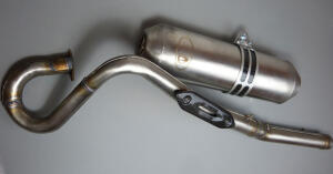 Auspuff mit Krümmer Edelstahl Dinli DMX 270 - 350 Masai A300 DL 801-802 Rookie 300