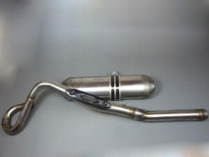 Auspuff mit Krümmer Edelstahl Dinli DMX 270 - 350 Masai A300 DL 801-802 Rookie 300