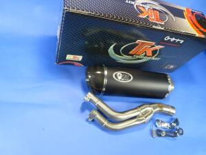 Auspuff Honda NX650 Dominator 88-96 mit ABE Carbon