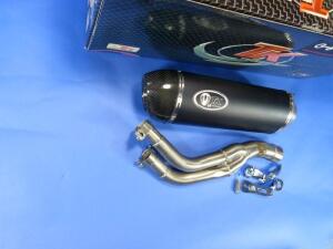 Auspuff Honda NX650 Dominator 88-96 mit ABE Carbon