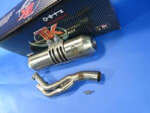 Auspuff Honda NX650 Dominator 88-96 mit ABE in Edelstahl