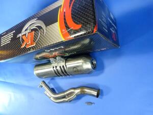 Auspuff Honda NX650 Dominator 88-96 mit ABE in Edelstahl