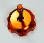 Aluminium Tankdeckel in Orange mit Entlüftungsventil 55 mm