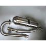 Exhaust with front pipe CFMOTO Terralander 625 / CForce 600 with e-mark stainless steel