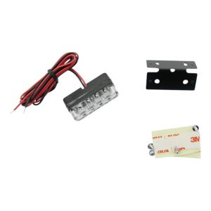 LED Kennzeichenbeleuchtung Klarglas E-geprüft für Motorrad Quad ATV