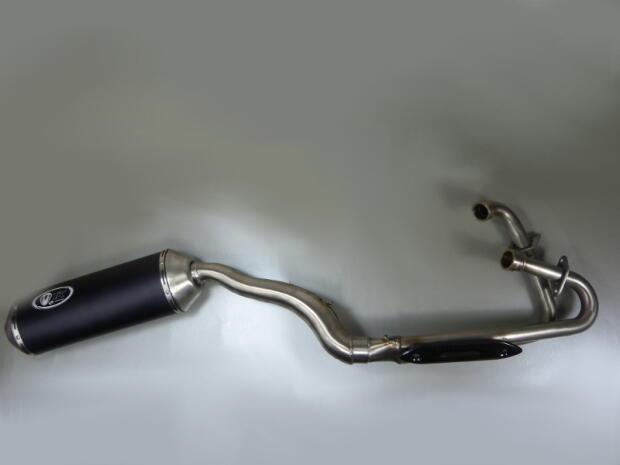 Auspuff mit Tuning Krümmer SMC 250 / RAM 150