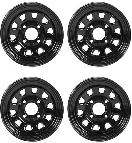 Felgen KLF300 KVF300 360 400 KVF 650 - KVF700, Mule Suzuki Twin Peaks mit TüV schwarz