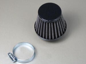 Air filter Yamaha 50, 80, 125 ccm carbon steel mesh tuning power 28mm and 35mm