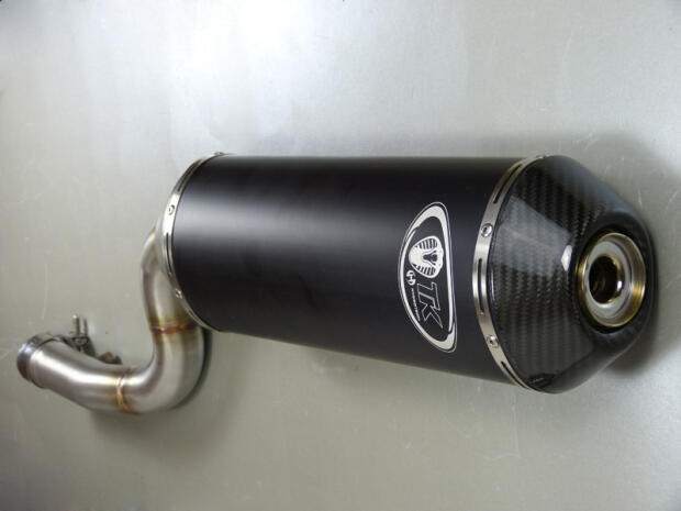 Auspuff Honda XR 600 R slip on mit Strassenzulassung Carbon Edition