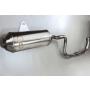 Exhaust with front pipe Linhai / Hytrack ATV 260cc till 320cc with e-mark Inox edition
