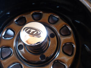 Wheel set for CF Moto C-Force 450 520 550 steel rims in black