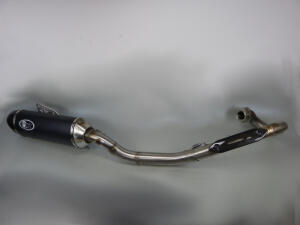 Auspuff Suzuki LTZ 400 mit ABE + Krümmer mit 45mm dickem größerem Rohrquerschnitt