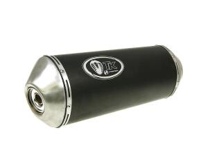 Auspuff für Suzuki LTZ 400 mit ABE + Krümmer Black Edition mit 45mm dickem größerem Rohrquerschnitt