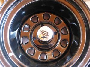 Felgen Satz für CF Moto Terralander C-Force 550 / 625 / 700 / 800 mit ABE Stahlfelgen schwarz