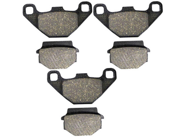 3x Bremsbelag vorne + hinten Daelim ET 250 / 300 Quad